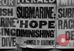 Standbild HMS Thetis submarine Rettungsaktion Liverpool Bay England, 1939, aus Sekunde 20 historischem Filmmaterial Videoclip 65675046698
