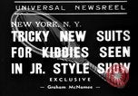 Immagine di Kids Fashion show New York United States USA, 1939, secondo 1 filmato di repertorio 65675046708