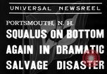 Standbild Squalus recovery Portsmouth New Hampshire USA, 1939, aus Sekunde 7 historischem Filmmaterial Videoclip 65675046711