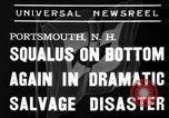Standbild Squalus recovery Portsmouth New Hampshire USA, 1939, aus Sekunde 8 historischem Filmmaterial Videoclip 65675046711