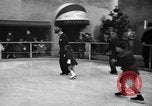 Image of English figure skater, Hazel Franklin, performs at Rockefeller ice rin Manhattan New York City USA, 1939, second 16 stock footage video 65675046714