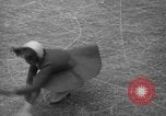 Image of English figure skater, Hazel Franklin, performs at Rockefeller ice rin Manhattan New York City USA, 1939, second 24 stock footage video 65675046714