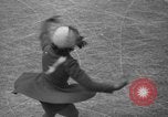 Image of English figure skater, Hazel Franklin, performs at Rockefeller ice rin Manhattan New York City USA, 1939, second 28 stock footage video 65675046714