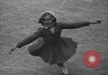 Image of English figure skater, Hazel Franklin, performs at Rockefeller ice rin Manhattan New York City USA, 1939, second 29 stock footage video 65675046714