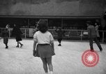 Image of English figure skater, Hazel Franklin, performs at Rockefeller ice rin Manhattan New York City USA, 1939, second 33 stock footage video 65675046714