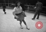 Image of English figure skater, Hazel Franklin, performs at Rockefeller ice rin Manhattan New York City USA, 1939, second 35 stock footage video 65675046714
