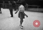 Image of English figure skater, Hazel Franklin, performs at Rockefeller ice rin Manhattan New York City USA, 1939, second 36 stock footage video 65675046714