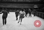 Image of English figure skater, Hazel Franklin, performs at Rockefeller ice rin Manhattan New York City USA, 1939, second 39 stock footage video 65675046714