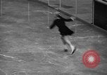 Image of English figure skater, Hazel Franklin, performs at Rockefeller ice rin Manhattan New York City USA, 1939, second 45 stock footage video 65675046714