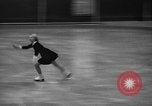 Image of English figure skater, Hazel Franklin, performs at Rockefeller ice rin Manhattan New York City USA, 1939, second 46 stock footage video 65675046714