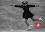 Image of English figure skater, Hazel Franklin, performs at Rockefeller ice rin Manhattan New York City USA, 1939, second 59 stock footage video 65675046714