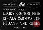Image of Dixie's Cotton Fete Memphis Tennessee USA, 1940, second 1 stock footage video 65675046720