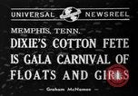 Image of Dixie's Cotton Fete Memphis Tennessee USA, 1940, second 5 stock footage video 65675046720