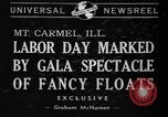 Immagine di Il Labor Day celebrazione Mount Carmel Illinois USA, 1940, secondo 1 filmato di repertorio 65675046728
