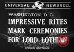 Immagine di Funerali di Stato di Lord Lothian Washington DC USA, 1940, secondo 5 filmato di repertorio 65675046729