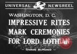 Immagine di Funerali di Stato di Lord Lothian Washington DC USA, 1940, secondo 6 filmato di repertorio 65675046729