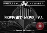 Immagine di Lancio di USS Hornet CV-8 Newport News Virginia USA, 1940, secondo 3 filmato di repertorio 65675046730