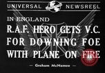Image of Wife of Victoria Cross recipient World War 2 United Kingdom, 1940, second 1 stock footage video 65675046738