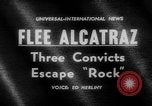 Standbild Sträflinge entkommen Alcatraz Island California USA, 1962, aus Sekunde 5 historischem Filmmaterial Videoclip 65675046759