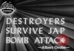 Image of USS Newcomb and Leutze attacked by Kamikaze Pacific Ocean, 1945, second 15 stock footage video 65675046768