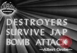 Image of USS Newcomb and Leutze attacked by Kamikaze Pacific Ocean, 1945, second 17 stock footage video 65675046768