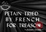 Image of Marshal Philippe Petain Paris France, 1945, second 1 stock footage video 65675046776