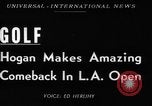 Image of Los Angeles Open golf championship Los Angeles California USA, 1950, second 4 stock footage video 65675046786