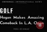 Image of Los Angeles Open golf championship Los Angeles California USA, 1950, second 6 stock footage video 65675046786