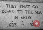 Standbild Fishermen Resort Memorial Gloucester Massachusetts USA, 1935, aus Sekunde 24 historischem Filmmaterial Videoclip 65675046876