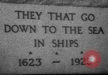 Standbild Fishermen Resort Memorial Gloucester Massachusetts USA, 1935, aus Sekunde 25 historischem Filmmaterial Videoclip 65675046876