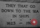 Standbild Fishermen Resort Memorial Gloucester Massachusetts USA, 1935, aus Sekunde 26 historischem Filmmaterial Videoclip 65675046876