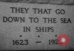 Standbild Fishermen Resort Memorial Gloucester Massachusetts USA, 1935, aus Sekunde 28 historischem Filmmaterial Videoclip 65675046876