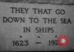 Standbild Fishermen Resort Memorial Gloucester Massachusetts USA, 1935, aus Sekunde 32 historischem Filmmaterial Videoclip 65675046876