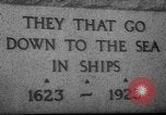 Standbild Fishermen Resort Memorial Gloucester Massachusetts USA, 1935, aus Sekunde 33 historischem Filmmaterial Videoclip 65675046876