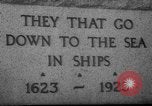 Standbild Fishermen Resort Memorial Gloucester Massachusetts USA, 1935, aus Sekunde 34 historischem Filmmaterial Videoclip 65675046876