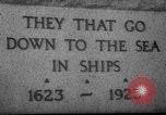 Standbild Fishermen Resort Memorial Gloucester Massachusetts USA, 1935, aus Sekunde 35 historischem Filmmaterial Videoclip 65675046876
