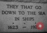 Standbild Fishermen Resort Memorial Gloucester Massachusetts USA, 1935, aus Sekunde 36 historischem Filmmaterial Videoclip 65675046876