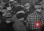Image of sullen crowd views Canadian fishing boat Boston Massachusetts USA, 1935, second 11 stock footage video 65675046899