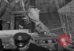 Image of sullen crowd views Canadian fishing boat Boston Massachusetts USA, 1935, second 35 stock footage video 65675046899