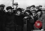 Image of sullen crowd views Canadian fishing boat Boston Massachusetts USA, 1935, second 58 stock footage video 65675046899