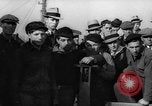 Image of sullen crowd views Canadian fishing boat Boston Massachusetts USA, 1935, second 60 stock footage video 65675046899