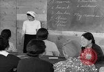 Image of Japanese internees adult education San Bruno California USA, 1942, second 7 stock footage video 65675046922