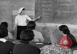 Image of Japanese internees adult education San Bruno California USA, 1942, second 9 stock footage video 65675046922