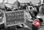 Image of Japanese internees adult education San Bruno California USA, 1942, second 53 stock footage video 65675046922
