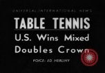 Image of table tennis championship Tokyo Japan, 1956, second 1 stock footage video 65675046967