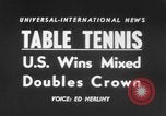 Image of table tennis championship Tokyo Japan, 1956, second 4 stock footage video 65675046967
