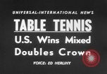 Image of table tennis championship Tokyo Japan, 1956, second 5 stock footage video 65675046967