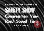 Image Sécurité automobile show Chelsea Michigan USA, 1956, de la seconde 5 séquences d'archives historiques vidéo 65675046972