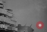 Image of USS Valley Forge CVS-45 fires guns in salute Caribbean, 1949, second 3 stock footage video 65675047042