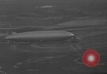 Image of Hindenburg and USS Los Angeles Zeppelins Lakehurst Naval Air Station New Jersey USA, 1936, second 6 stock footage video 65675047064